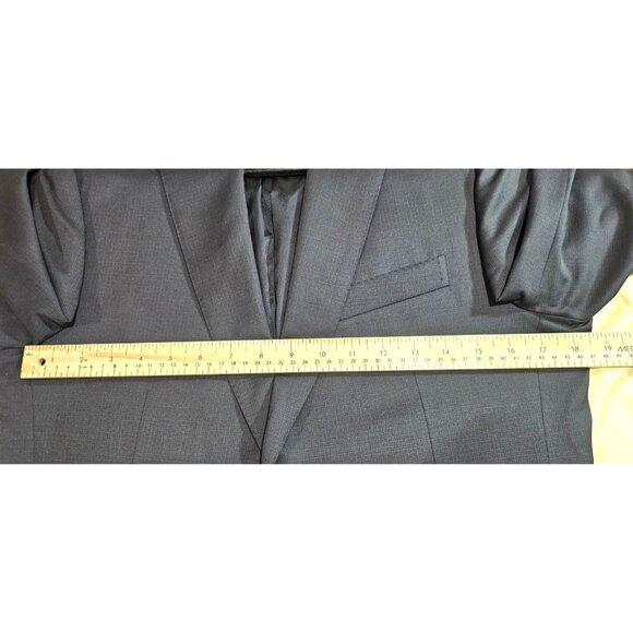 Pal Zileri Men's 2-pc Wool Suit MADE IN ITALY 35R Gray Black Check Sleek Preppy - Picture 9 of 16